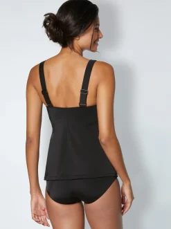 Tankinis|feel good Tankini-Top schwarz-bedruckt