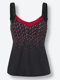 Tankinis|feel good Tankini-Top schwarz-bedruckt