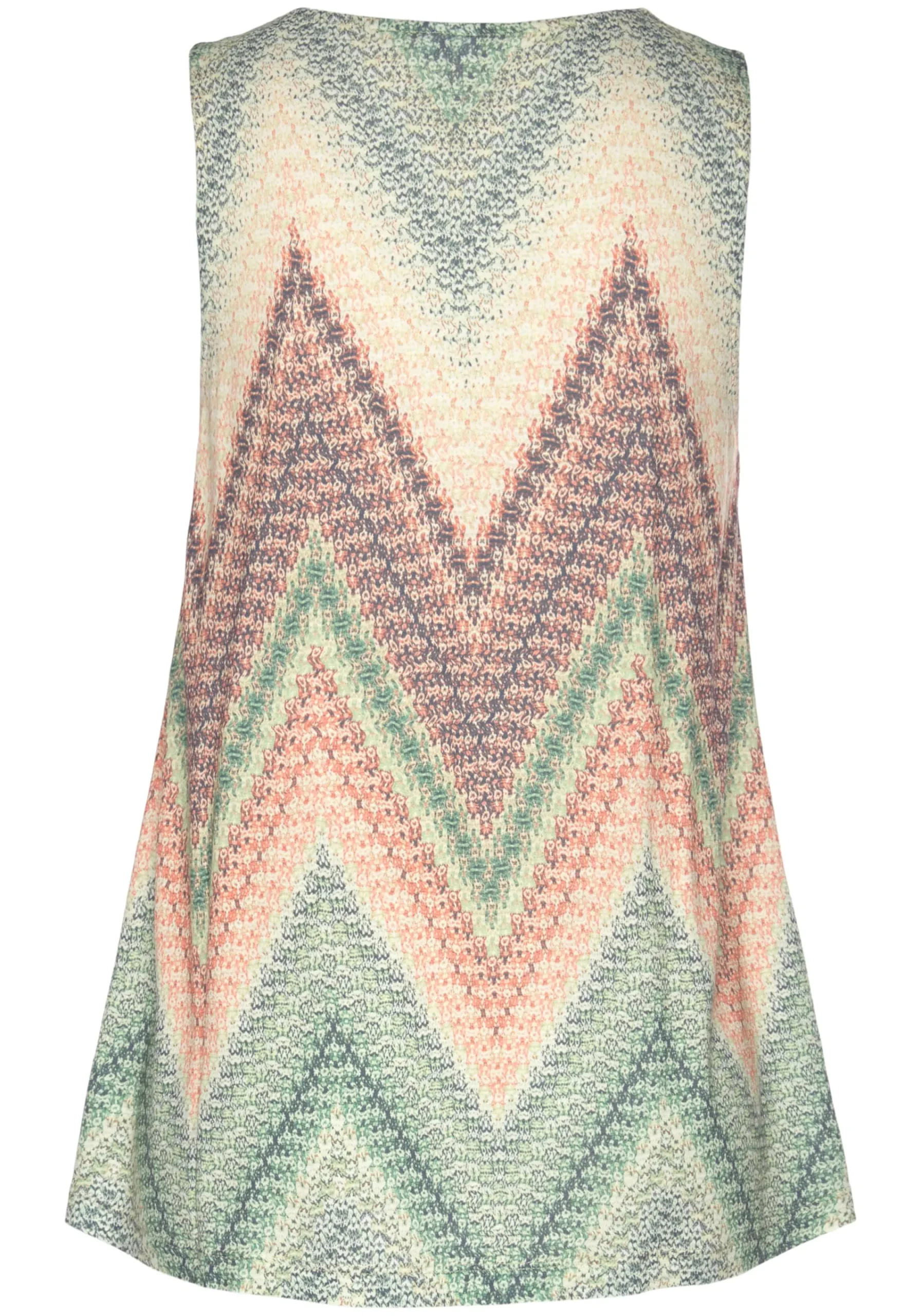Strandmode|Shirts|LASCANA Tanktop grün-rost-aubergine-bedruckt