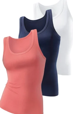 Shirts|H.I.S Tanktop weiß,apricot,marine