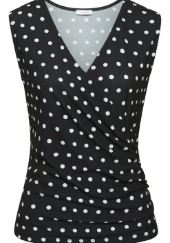 Shirts|LASCANA Tanktop schwarz-weiß-bedruckt