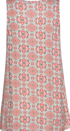 Shirts|Vivance Tanktop grau-rot-bedruckt