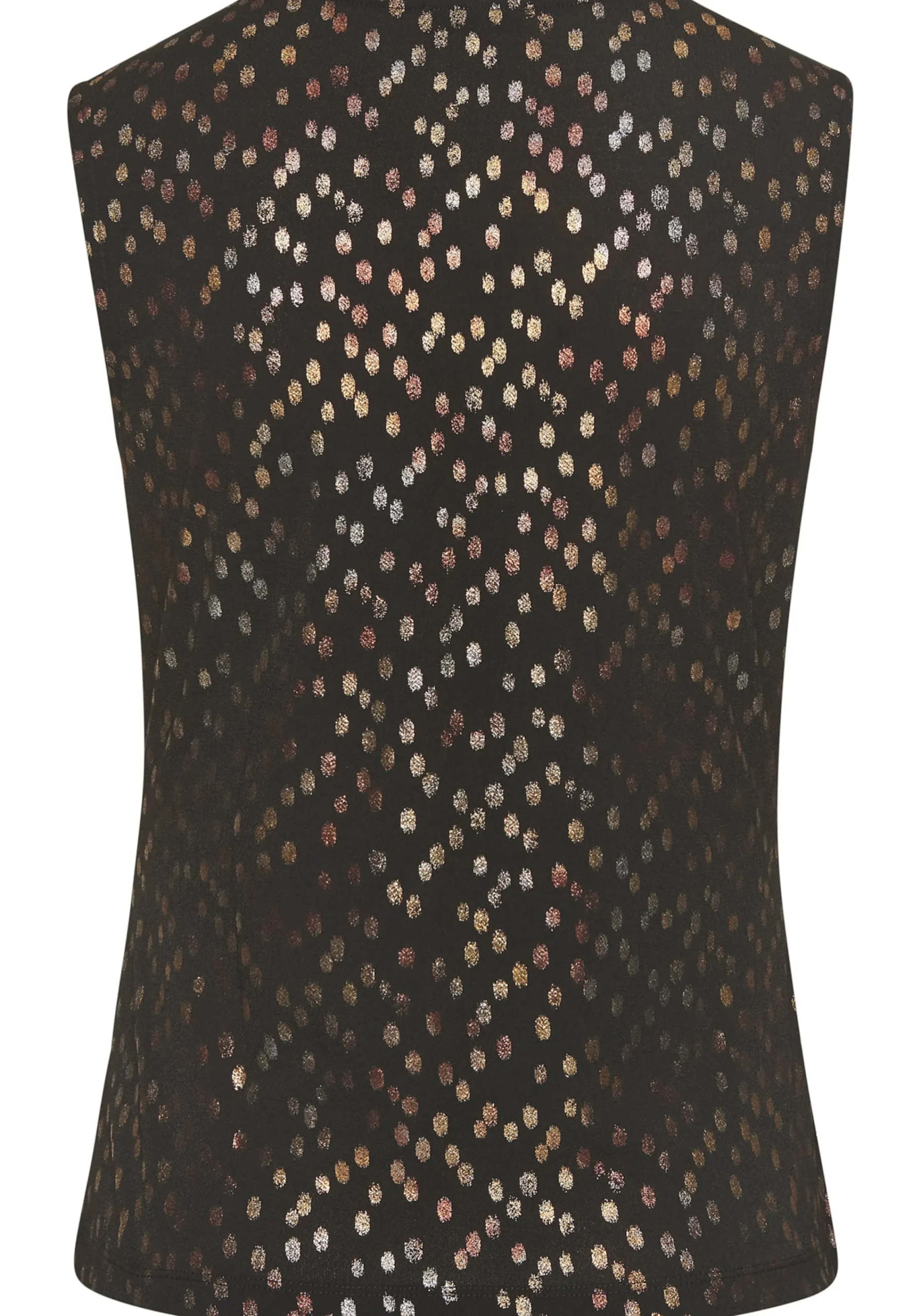 Strandmode|Shirts|LASCANA Tanktop schwarz-gold-bedruckt