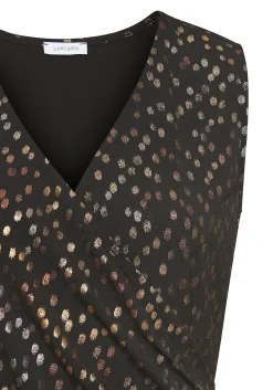 Strandmode|Shirts|LASCANA Tanktop schwarz-gold-bedruckt