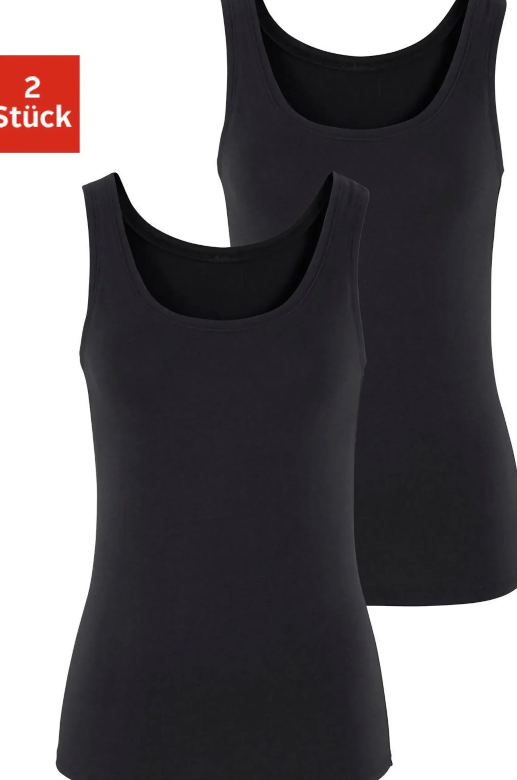 Blusen|Vivance Tanktop schwarz
