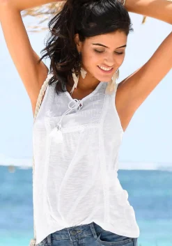 Strandmode|Buffalo Tanktop weiß