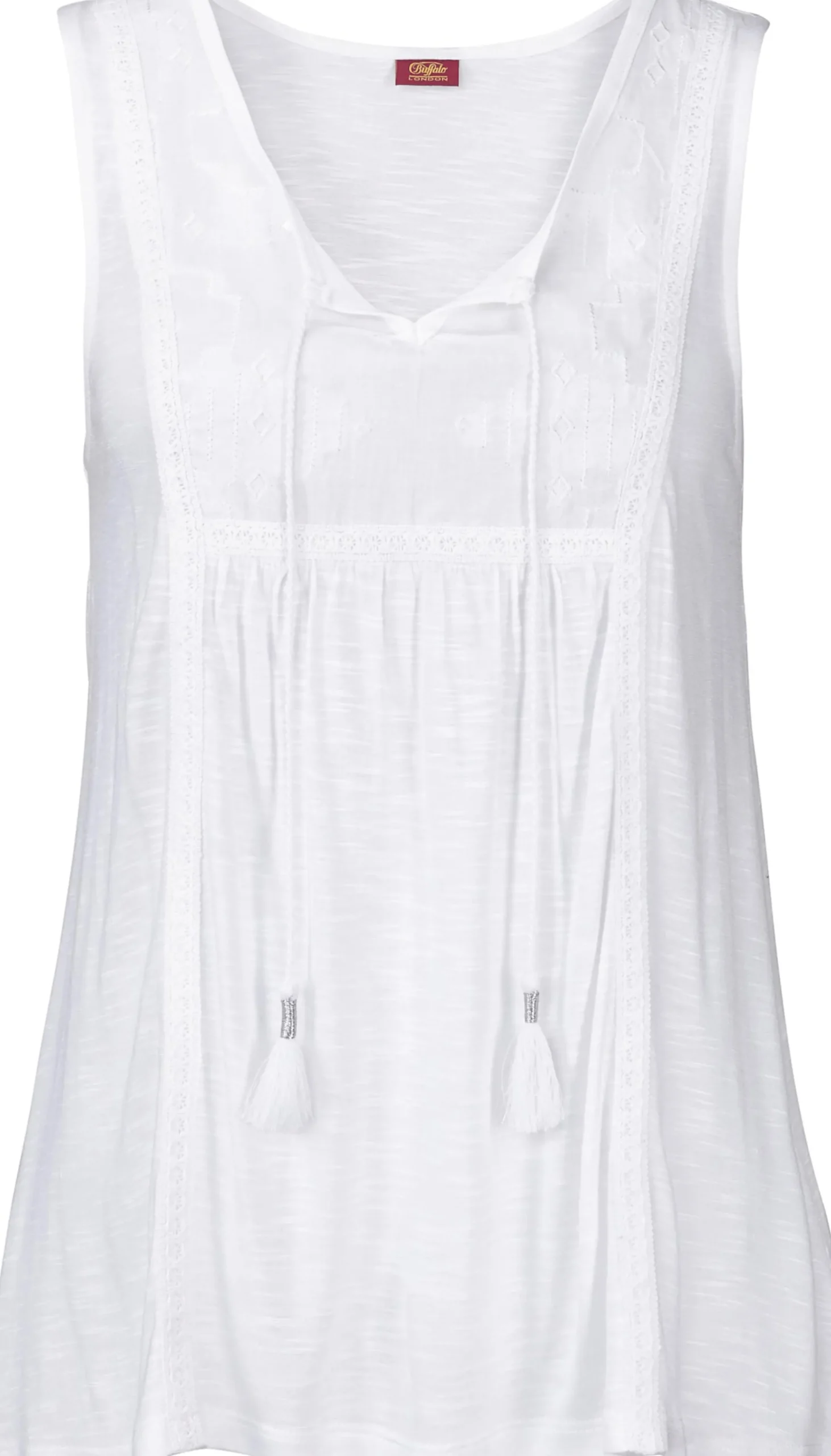 Strandmode|Buffalo Tanktop weiß