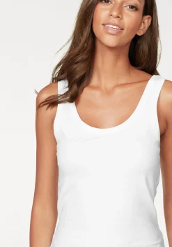 Strandmode|Blusen|Vivance Tanktop weiß