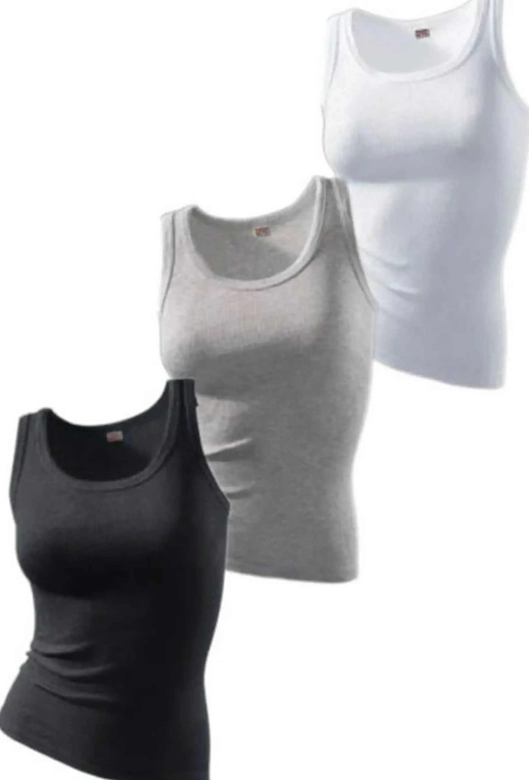Shirts|H.I.S Tanktop schwarz,graumeliert,weiß