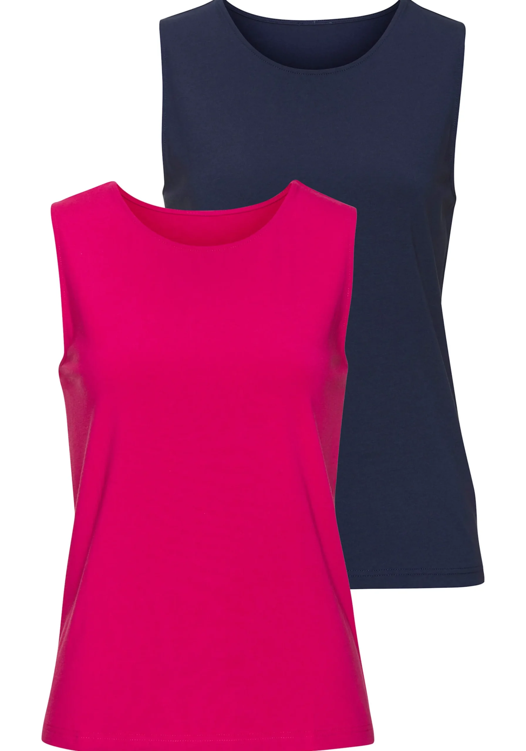 Strandmode|Shirts|LASCANA Tanktop hibiskus,navy