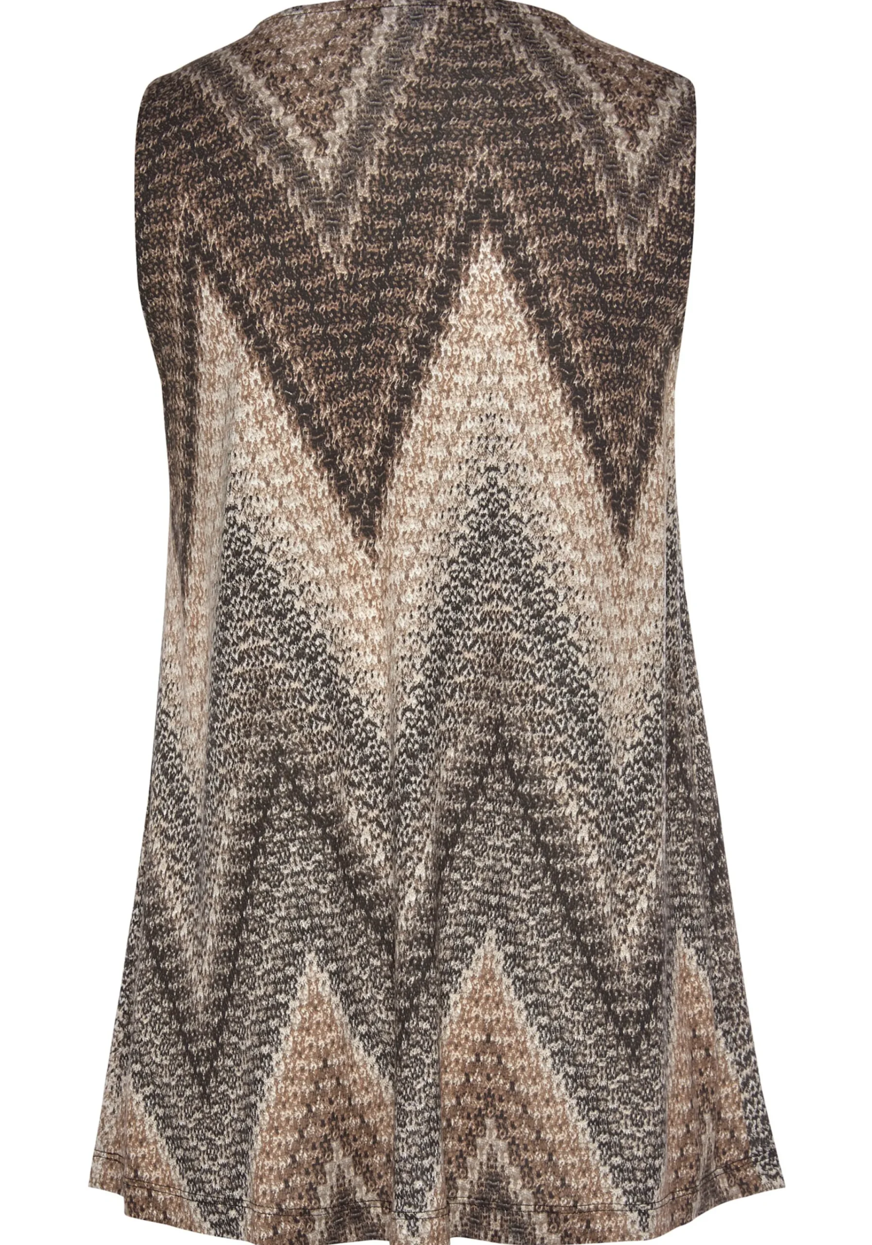 Strandmode|Shirts|LASCANA Tanktop schwarz-braun-cremebedruckt