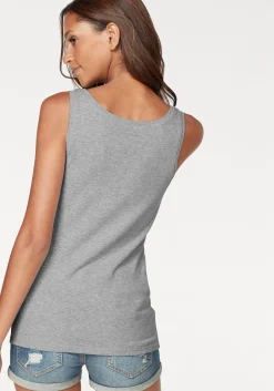 Shirts|Vivance Tanktop grau-meliert,schwarz