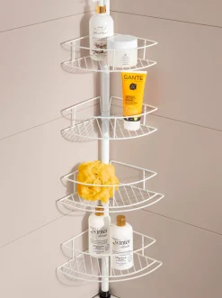 Bad-accessoires|Regale|heine home Teleskopregal weiß