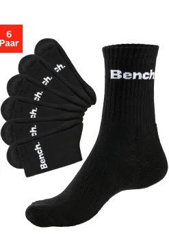 Strümpfe & Socken|Bench. Tennissocken 6xschwarz