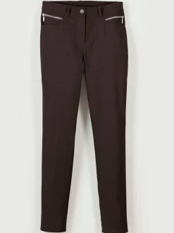 Hosen|Stehmann Comfort line Thermohose in elastischer Bengalin-Qualität mokka