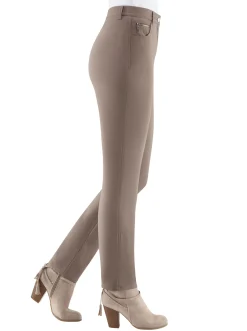 Hosen|Stehmann Comfort line Thermohose in elastischer Bengalin-Qualität taupe