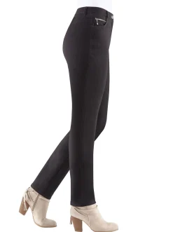 Hosen|Stehmann Comfort line Thermohose in elastischer Bengalin-Qualität grafit-meliert