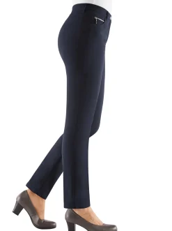 Hosen|Stehmann Comfort line Thermohose in elastischer Bengalin-Qualität marine