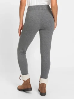 Hosen| Thermoleggings anthrazit-meliert