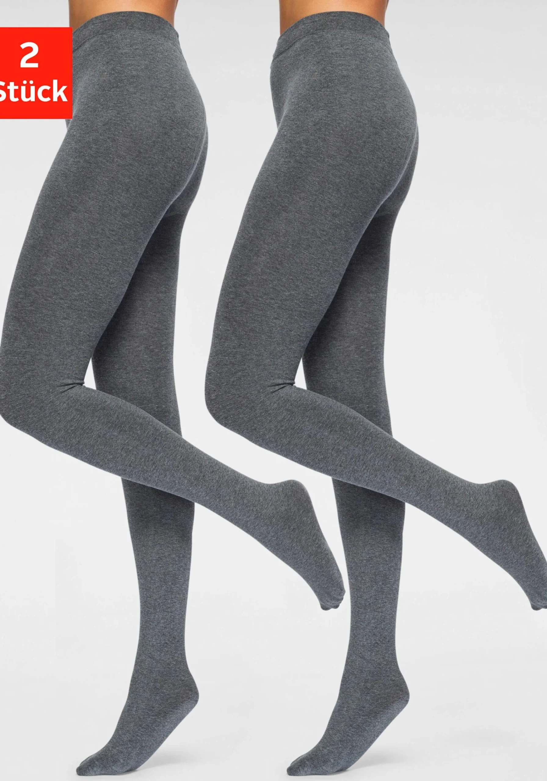Strümpfe & Socken|Lavana Thermostrumpfhose anthrazit/meliert