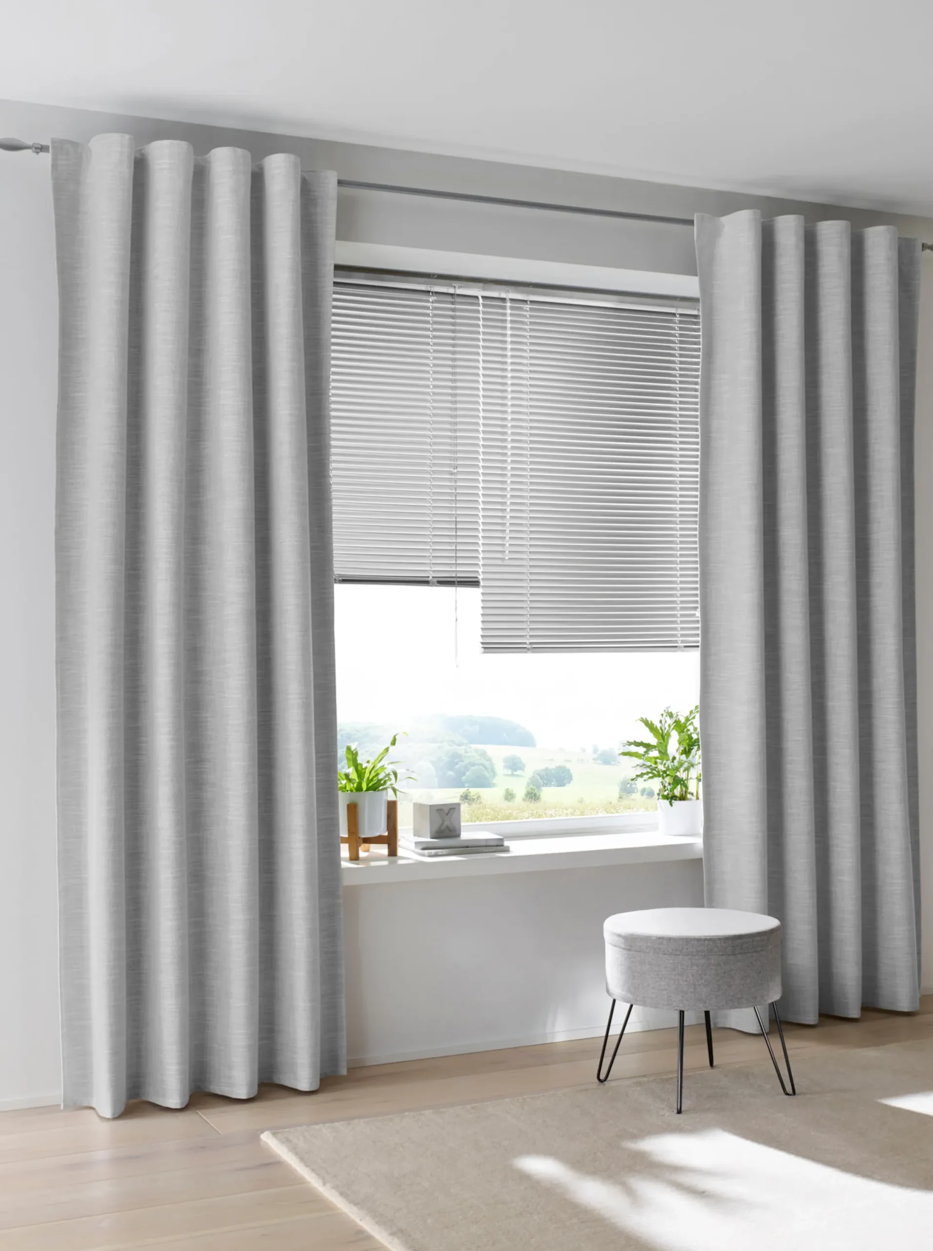 Gardinen & Rollos|heine home Thermovorhang grau