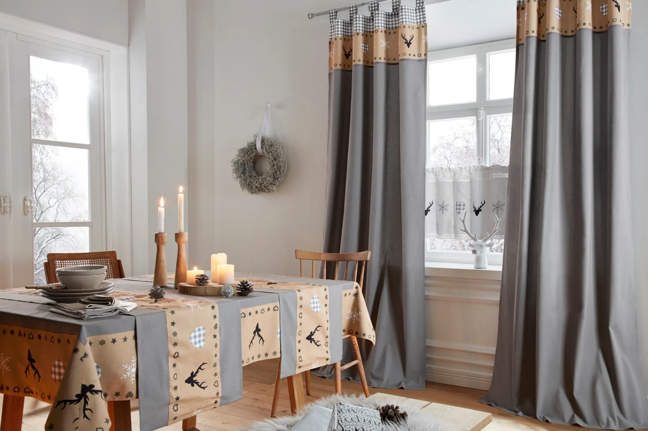 Matratzen & Lattenroste|my home Tischläufer grau
