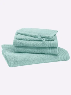 Handtücher|wäschepur 5-tlg. Frottier-Sparset mint