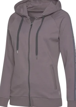 Jacken|LASCANA ACTIVE Trainingsjacke stone