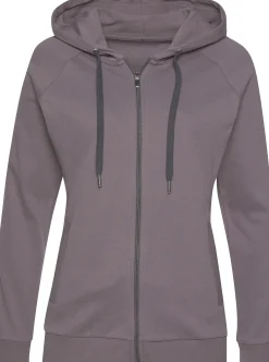 Jacken|LASCANA ACTIVE Trainingsjacke stone