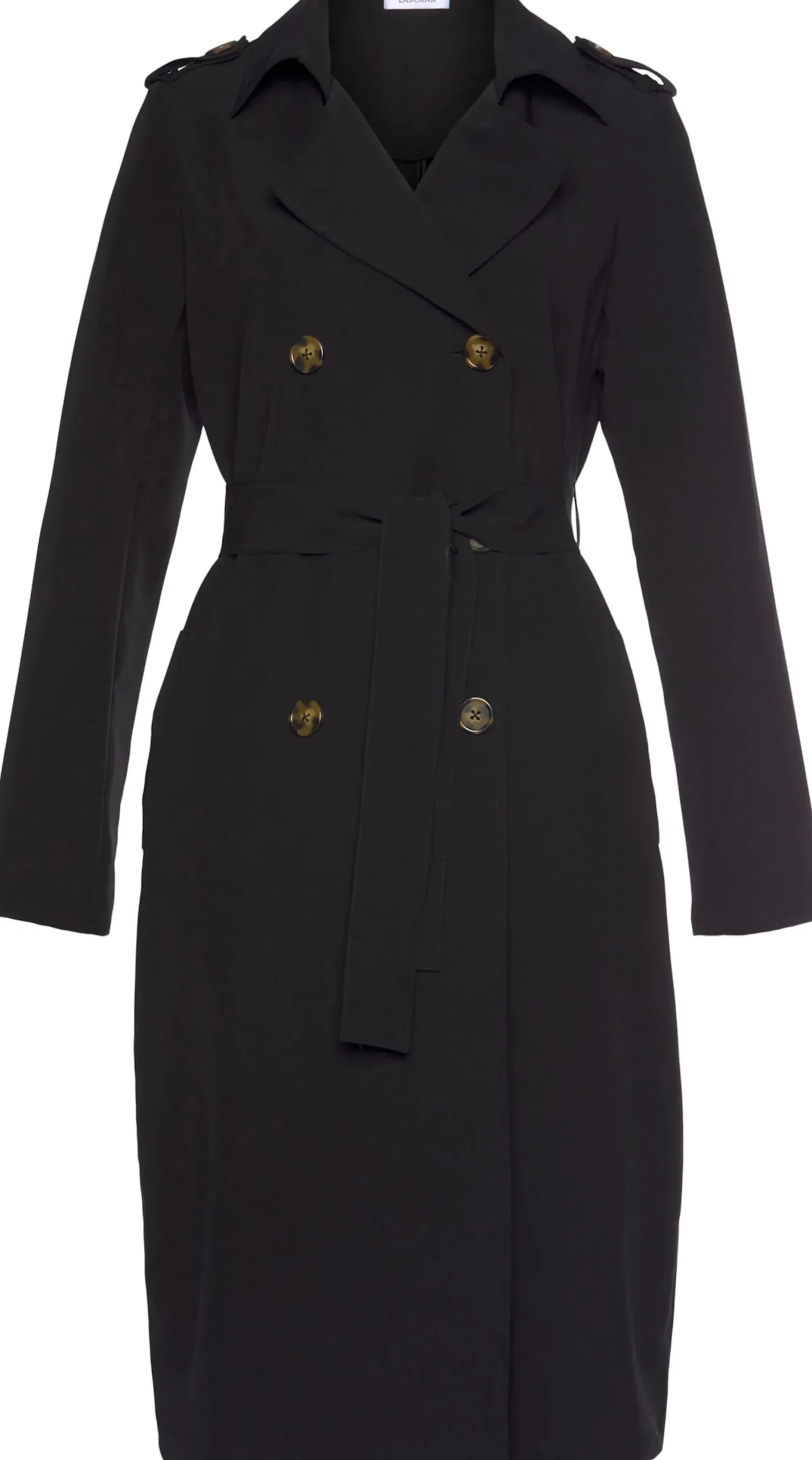 Mäntel|LASCANA Trenchcoat schwarz