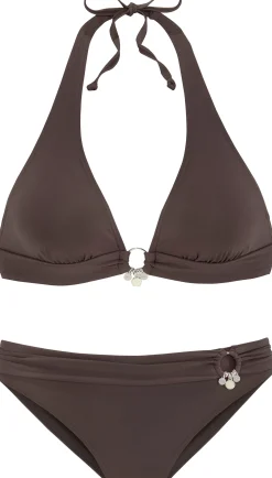 Bikinis|s.Oliver Triangel-Bikini braun