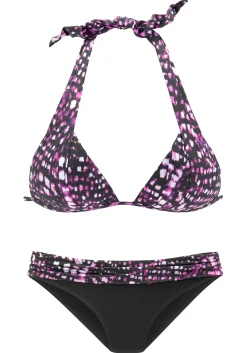 Bikinis|Bruno Banani Triangel-Bikini dunkelrosa-bedruckt