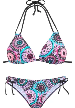 Bikinis|LASCANA Triangel-Bikini lilabedruckt