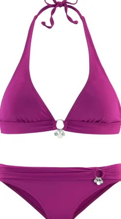 Bikinis|s.Oliver Triangel-Bikini fuchsia