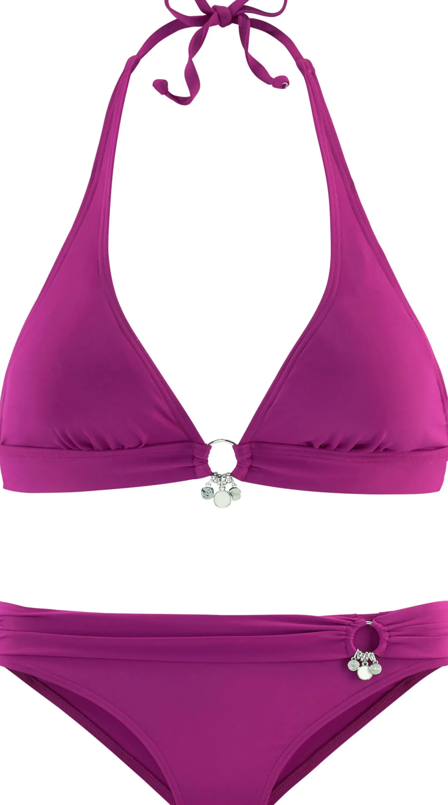 Bikinis|s.Oliver Triangel-Bikini fuchsia