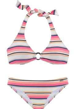 Bikinis|Venice Beach Triangel-Bikini creme-rosa