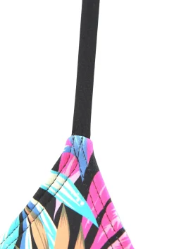 Bikinis|Bench. Triangel-Bikini-Top schwarz-bedruckt