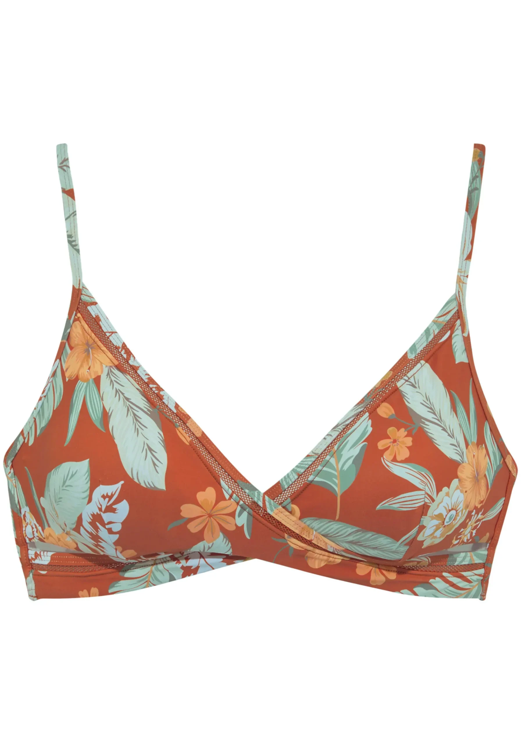 Bikinis|Sunseeker Triangel-Bikini-Top rostrot-bedruckt