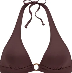 Bikinis|s.Oliver Triangel-Bikini-Top braun