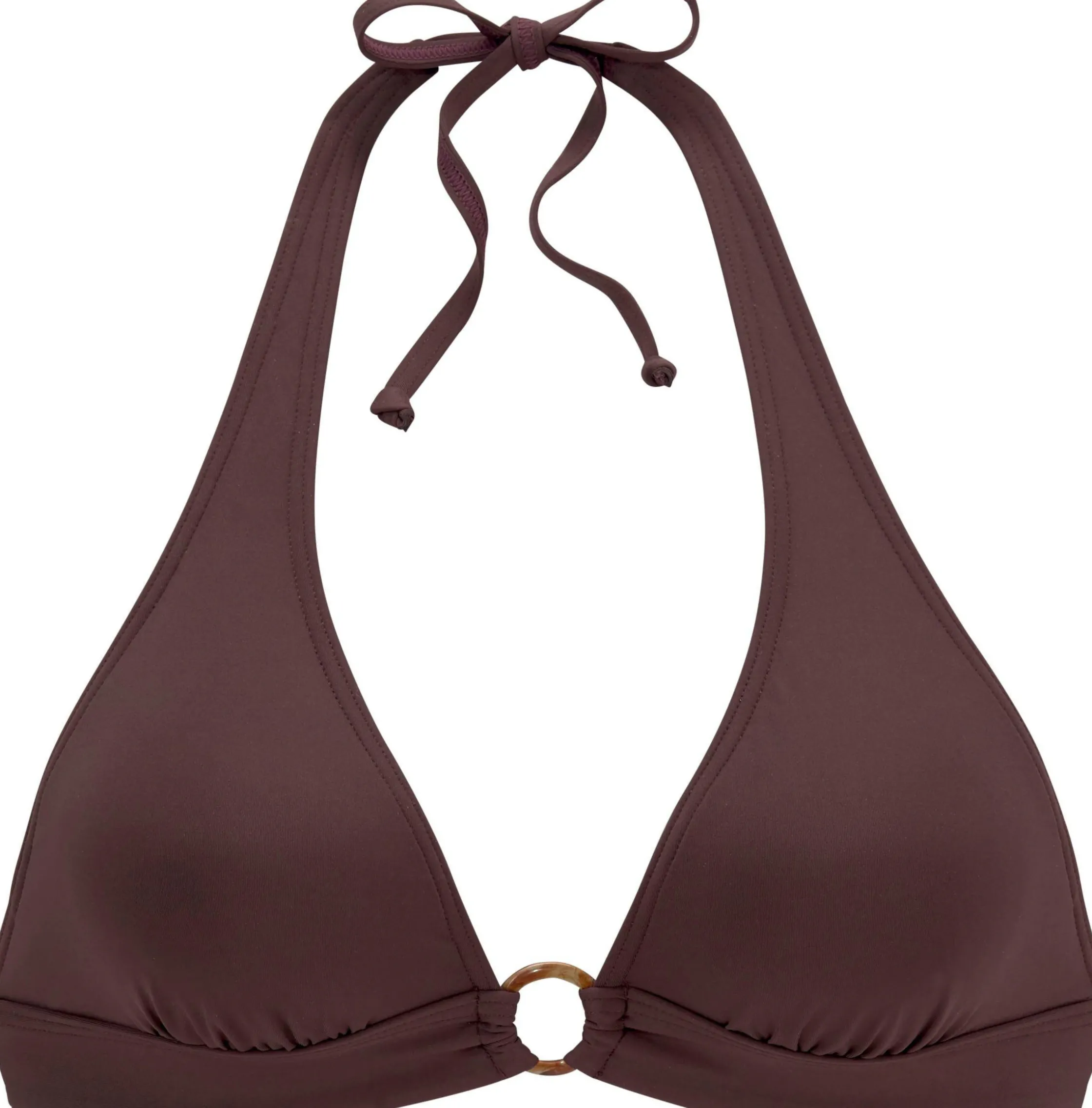 Bikinis|s.Oliver Triangel-Bikini-Top braun