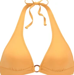 Bikinis|s.Oliver Triangel-Bikini-Top gelb
