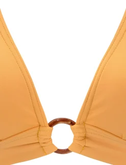 Bikinis|s.Oliver Triangel-Bikini-Top gelb