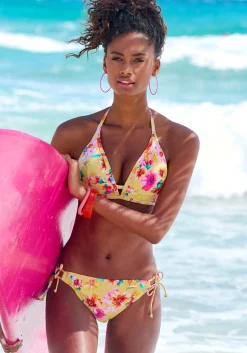 Bikinis|Sunseeker Triangel-Bikini-Top gelbbedruckt
