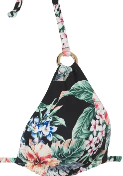 Bikinis|LASCANA Triangel-Bikini-Top schwarzbedruckt