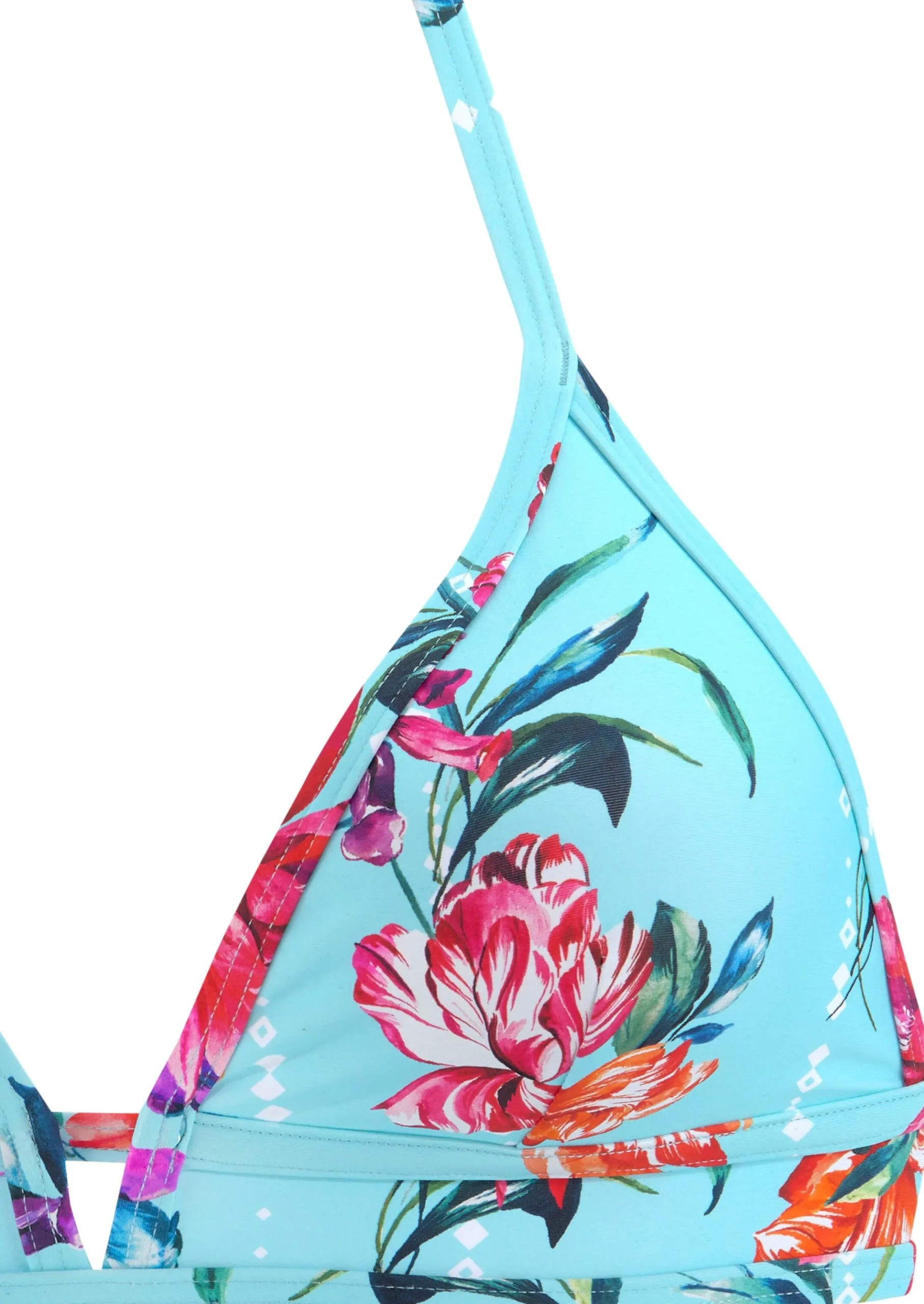 Bikinis|Sunseeker Triangel-Bikini-Top hellblau-bedruckt