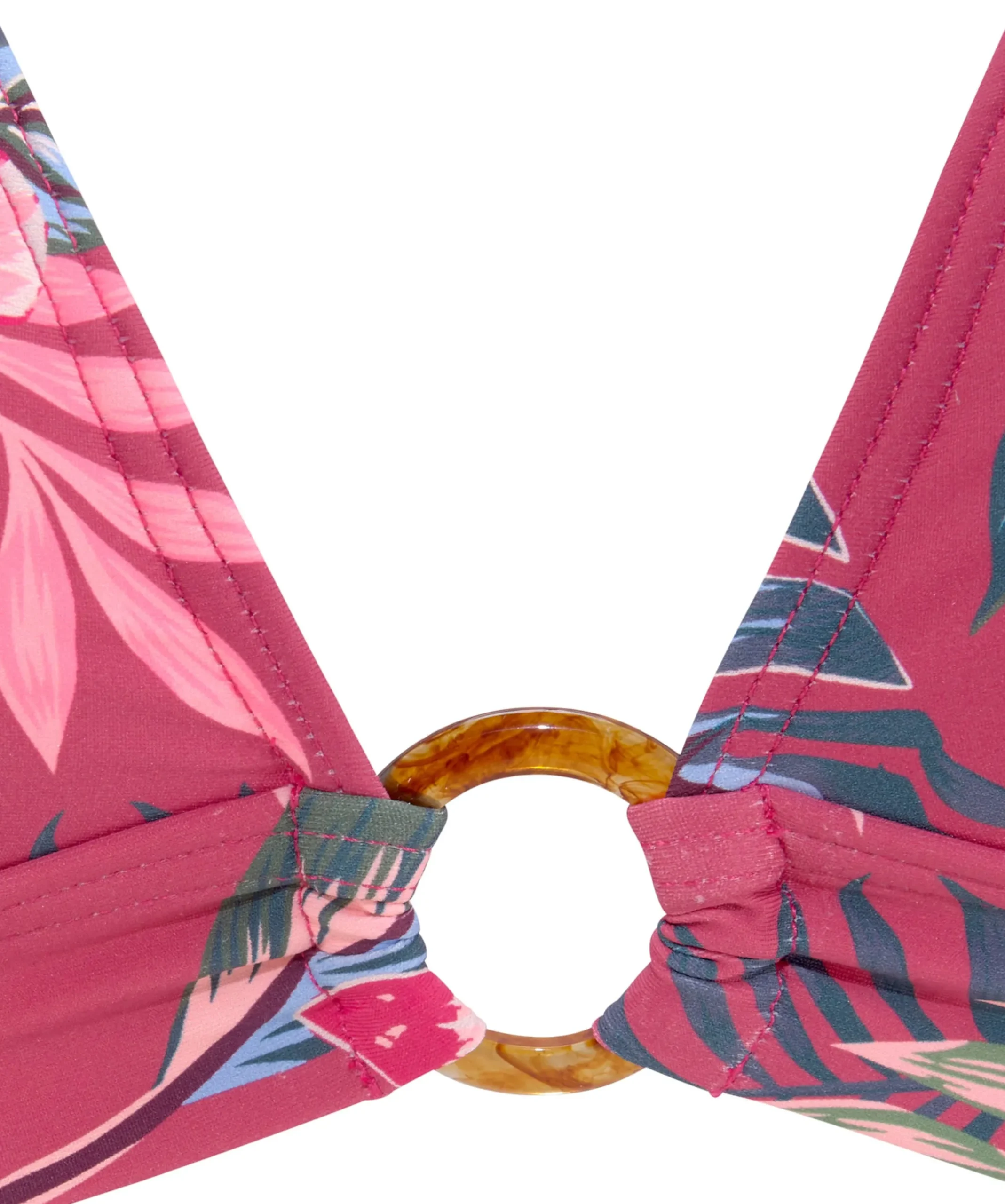 Bikinis|s.Oliver Triangel-Bikini-Top rostrot-bedruckt