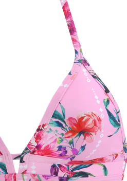 Bikinis|Sunseeker Triangel-Bikini-Top rosa-bedruckt