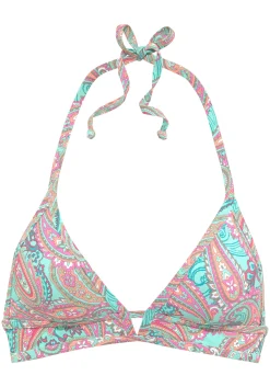 Bikinis|Venice Beach Triangel-Bikini-Top mint-bedruckt
