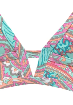 Bikinis|Venice Beach Triangel-Bikini-Top mint-bedruckt