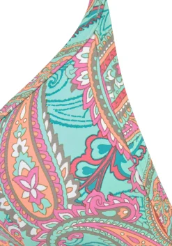Bikinis|Venice Beach Triangel-Bikini-Top mint-bedruckt